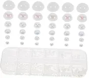 Mikinona Nail Art Charms Half Round Flatback Plastic Pearls for DIY Nail Designs Unique Imitation Pearl for Parties Weddings and Everyday Wear