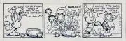 Jim Davis Garfield Daily Comic Strip Original Art 1995 including Jon and Pooky