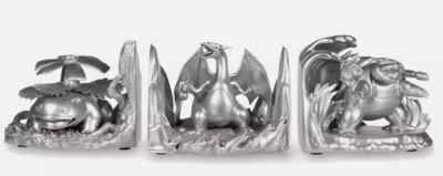 3 Piece CHARIZARD BLASTOISE VENUSAUR Kanto Bookend Statue Pokemon