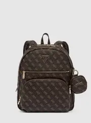 GUESS Brown Logo Power Play Backpack