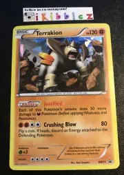 Terrakion BW71 NM Shatter Holo Black Star Pokemon Promo. Ships Fast w/Tracking!
