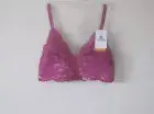 b.tempt'd by Wacoal Ciao Bella Triangle Bralette 916144 Wild Aster S $32.00 NWT