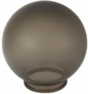 KastLite 10" Smoke Acrylic Lamp Post Globe with 3.91" Fitter Neck