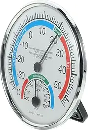 Totority Hanging Thermometer Humidity Gauge Accurate Temperature Humidity Monitor with Wall Hook Stand for Home Patio Garden Use