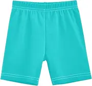 [RPLIFE] Girls Cotton Bike Shorts Dark Turquoise Lined Cartwheel Shorts for Under Dresses Summer Clothes, 4-10 Years, Dark Turquoise, 5 Years