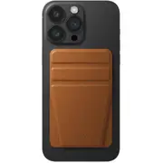 Uniq Lyft Magnetic Snap-On Stand and Wallet Card Holder - Brown Supports Dual Orientation with 5 Viewing Angles, Slim and Acessible Storage for Up to 2 Cards [UNIQ-MGSNAPONCH-LYFTBWN]