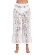 La Blanca Waverly Cropped Crochet Swim Cover-Up Pants