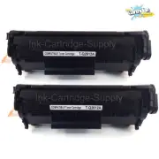 2x Q2612A 12A Black Toner Cartridge for HP LaserJet M1319 M1319f 1010 1012