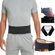 Lower Back Brace Magnet Therapy Self-Heating Lumbar Support Wrap Tourmaline Belt