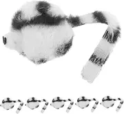 GRIRIW 6Pcs Interactive Plush Mouse Cat with Catnip Engaging Chew Teething Playthings for Kittens Realistic Reduce Boredom Promote Activity