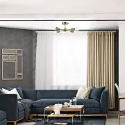 4-Light Flush Mount Ceiling Light, Matte Brass, E27 Bulb, Dining Light Fixture,