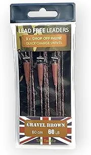 Carp Leaders Solid Bag Lead Free Drop Off QC Swivels 3 per pack …