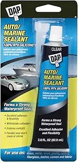 DAP 00694 2.8-Ounce Silicone Rubber Auto/Marine Sealant Clear