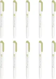 Zebra Highlighter, Mildliner, Mild Olive, 10 Count B-WKT7-MOL