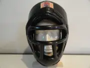 ProForce® Headguard W/Face Cage Black Vinyl Size Adult LG - Sparring MMA Combat