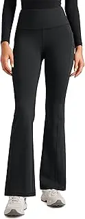 [POPVIOLET] Womens High Waisted Medical Flare Scrub Pants 31" - 7 Pockets Wide Leg Bootcut Yoga Scrub Leggings Work Pants
