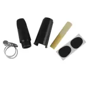1 Set Clarinet Cap Mouthpiece Reed Nickel Metal Ligature for Alto Saxophone