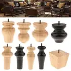 Wooden Round Sofa Ottoman Bookshelf Dresser Settee Furniture Legs Stand Feet