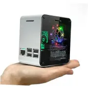 Raspberry Pi 3 Case, Aluminum Mini Tower Case with Cooling Fan and Color