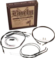 Burly Extended Cable/Brake Line Kit for Burly Ape Handlebars 12in B30-1036