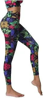 [Lewey] Women's Yoga Pants High Waist Hip Lifting Printed Leggings Quick Dry Sports Women's Fitness Pants