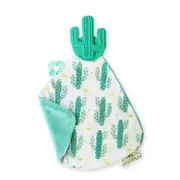Malarkey Kids Munch-it Soft Fabric Baby 3m+ Chewing Blanket Silicone Cacti Cutie