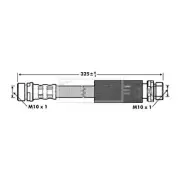 BORG & BECK Brake Hose BBH6967 FOR Fiesta Mazda2 Genuine Top Quality 2yrs No Qui