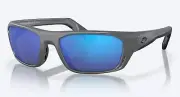 NEW Costa Del Mar Whitetip PRO Matte Gray / Blue Mirror Polarized Glass 580G