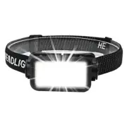 Headlamp COB LED Rechargeable Sensor Headlight Torch Work Light Bar Head Band