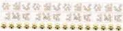 [TEHAUX] 2 Boxes round jewelry buckle lock pin backs name tag badge blanks metal tie tacks enamel pin lapel pin spring clutch Flat Round pin backs professional tie tack Brooch Clutch Holder