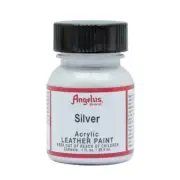 Angelus Metallic Acrylic Leather Paint Silver 1fl oz / 30ml Custom Sneakers