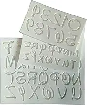 LVDGE Stylish English Alphabets/Letters & Numbers Silicone Molds For Fondant Cake, Gum paste, Chocolate, DIY Cake Decorations (Cartoon)