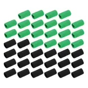 40pcs Breathable Finger Sleeves Braces Support Elastic Compression Black Green