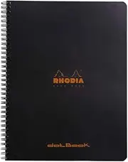 Rhodia Wirebound A4 Dot Grid Notebook, Black