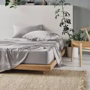 Linen House Tencel Queen Sheet Set - Silver