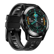 1.3 Inch Full Fit Round Screen Smart Watch Support Sleep Monitor Heart Rate Temperature Monitoring Black Smart Watches