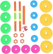 EXAOMBLE 1 Set Adjustable Dumbbell for Plastic Hand Weights for Morning Exercise Suitable for Boys for Dance and Gymnastics Promotes Arm Muscle Development