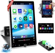 2+64G Android 13 1 Din Vertical Car Stereo CarPlay 10.4 '' WiFi GPS FM BT Camera (for: Porsche)
