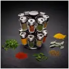 Cole & Mason Herb And Spice Jar Carousel Set 16 Piece Spice Rack Herb Rack