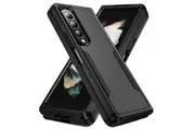 ZUSLAB Galaxy Z Fold 4 Case Rugged Defender Protective Heavy Duty Shockproof Dustproof Cover for Samsung - Black