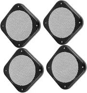 EXAOMBLE 4pcs Square Speaker Grill Covers Black Mesh Protector for Car Audio Easy Tool Installation Durable Decorative Audio Speaker Grills