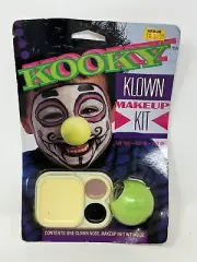 Vintage Halloween Makeup, Kooky Klown Makeup 1992