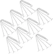 Happyyami 8Pcs Durable Hanging Chain with Hooks for Flower Pots Sturdy Plant Pot Chains Replacement for Birdcage Hanging for Garden Displays and Home Decor