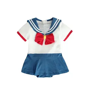 Baby童衣 日系水手服 卡通造型包屁衣 短袖連身衣 32005