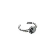 NEW Sterling Silver and Enamel Yin and Yang Toe Ring