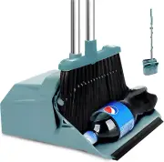 Upgrade Broom and Dustpan Set, Broom with Dustpan Combo Set, Large Broom and Pan