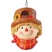 Delightful Hanging Scarecrow Head Birdhouse