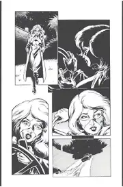 FemForce #170 Ms Victory gets an early start original inks.