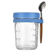 350ml Overnight Oats Jars Overnight Oats Container with Lid and Spoon