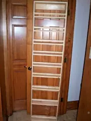 Solid Wood Spice Rack Storage Kitchen Shelf Pantry Holder Rack Cabinet Organizer